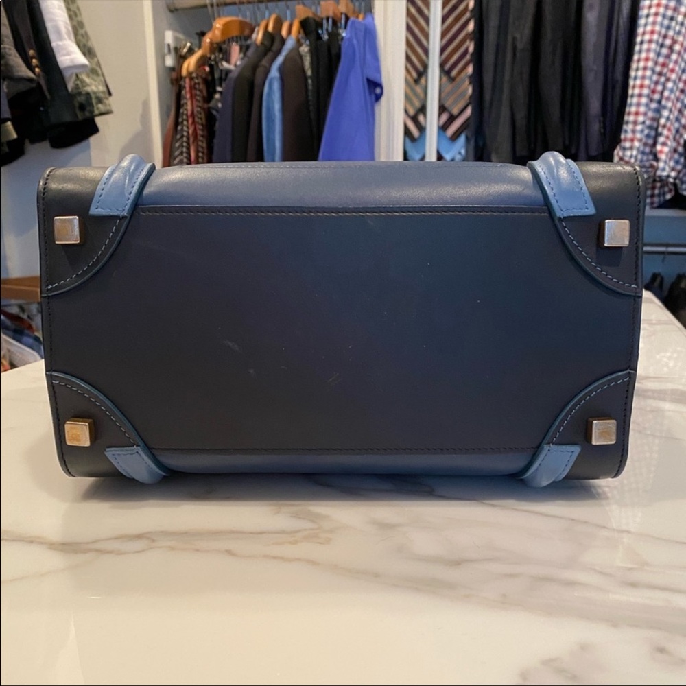 SOLD ON OTHER APP Celine Blue Multi Micro Tote - Picture 12 of 16